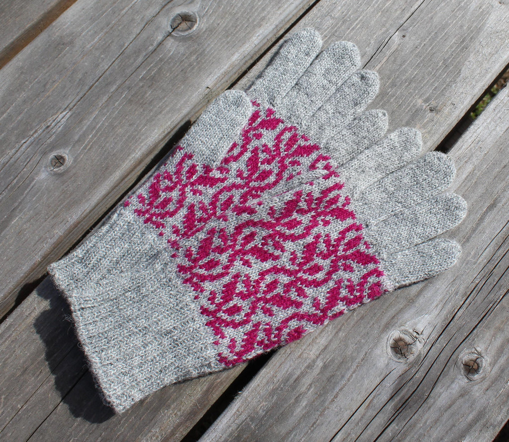 Handgestrickte Wollhandschuhe: Authentischer nordischer & lettischer Stil