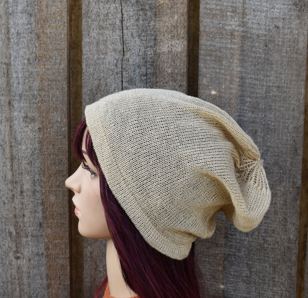 Knitted thin linen summer hat, breathable casual hat