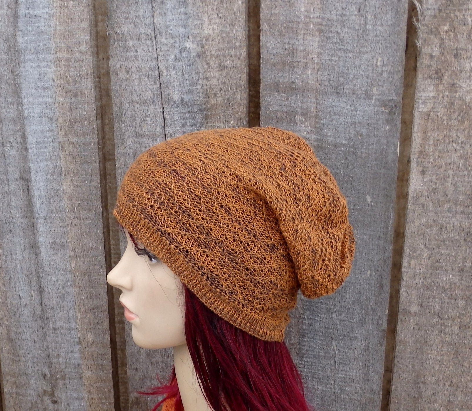 Knit Linen Beanie: Lightweight Summer Flax Hat