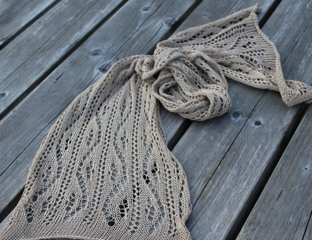 gestrickter leichter Sommer-Spitzenschal aus Baumwolle, Wickeltuch für Damen oder Herren