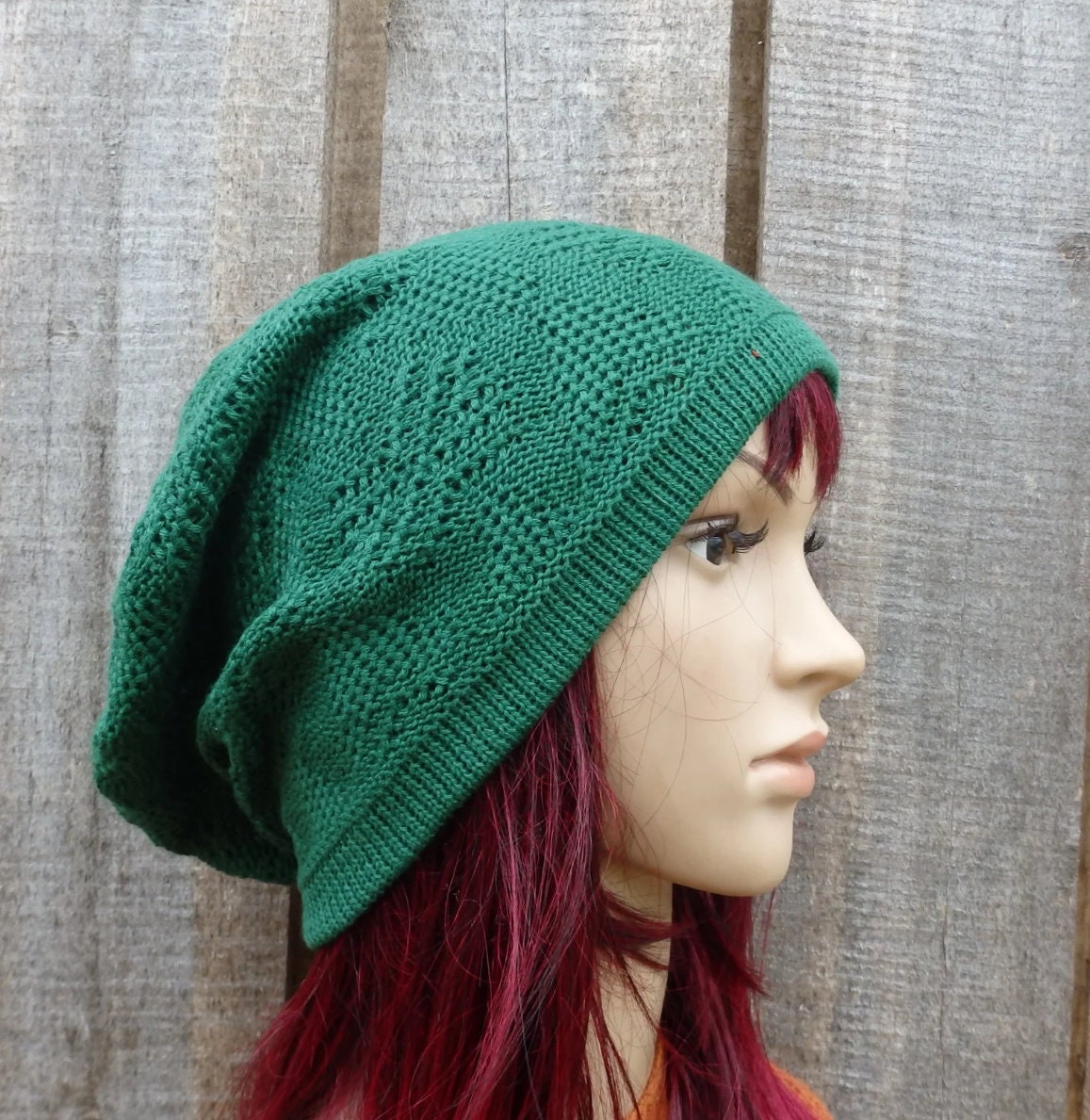 knit black cotton hat, knitted thin lace summer hat