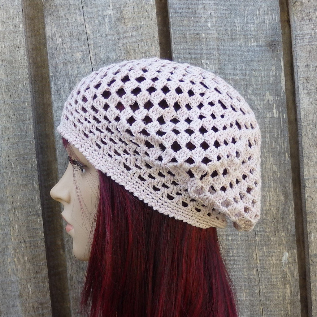 Light weight hat worn by a mannequin head