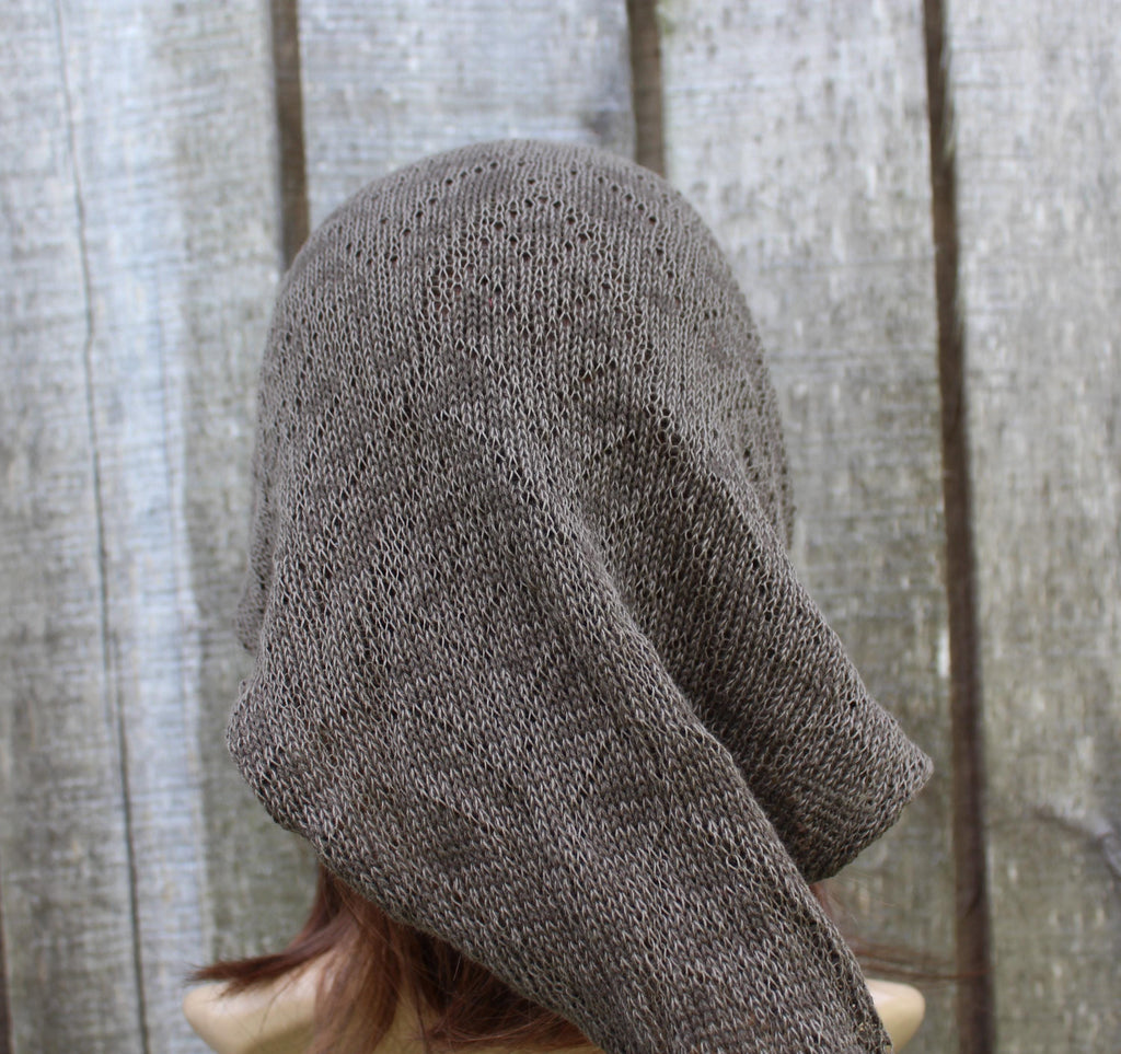 knit khaky cotton wool Kerchief / Headscarf