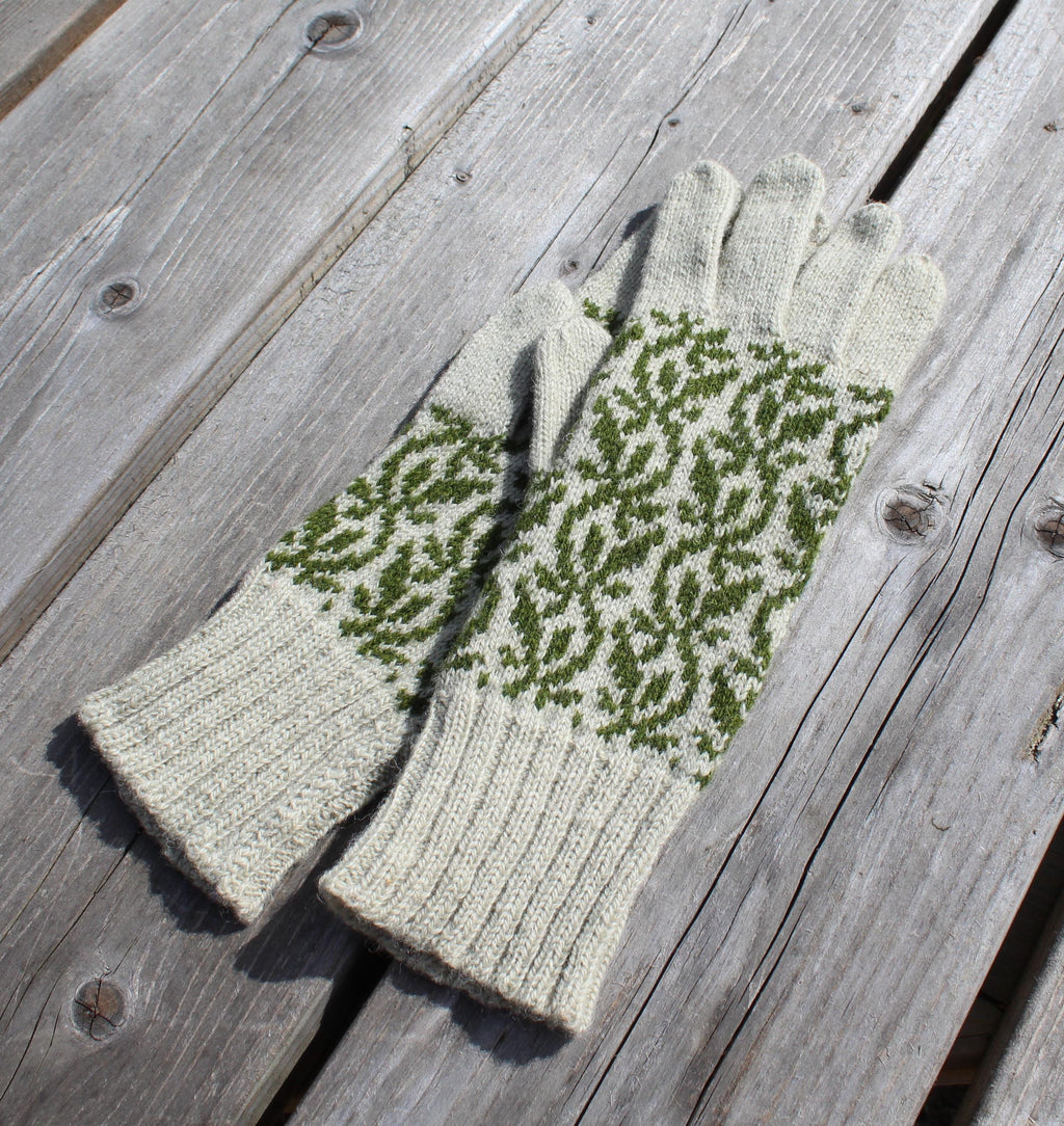 Handgestrickte Wollhandschuhe: Authentischer nordischer & lettischer Stil