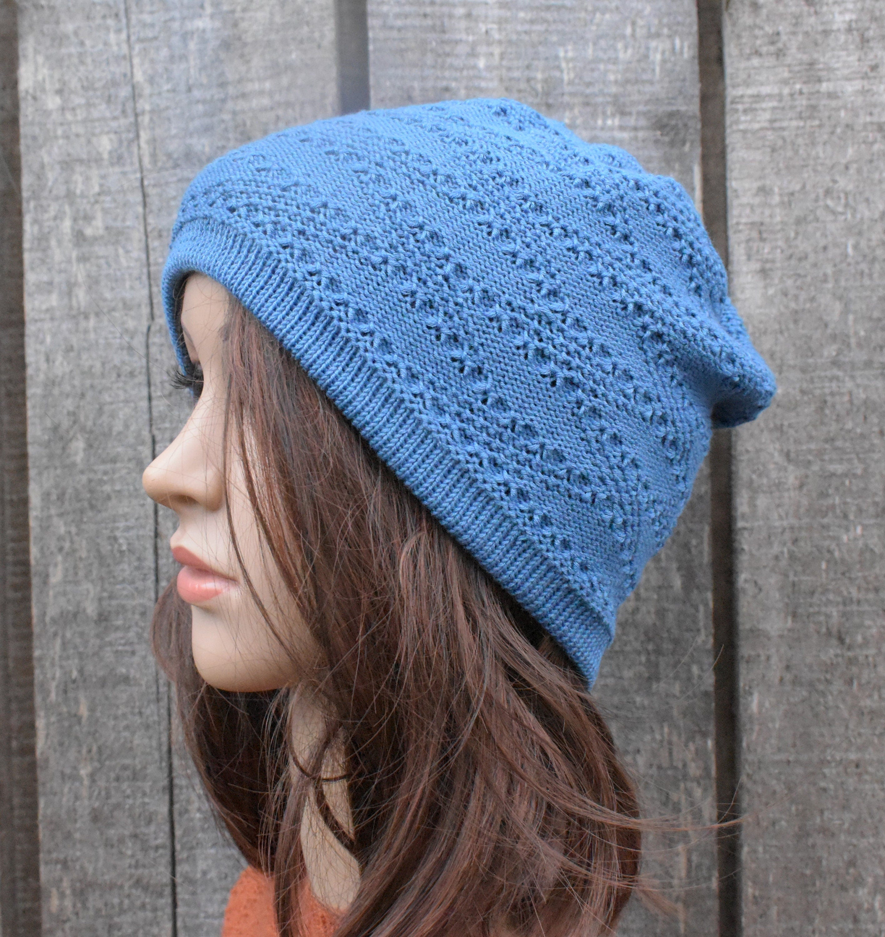 Knitted Cotton Summer Hat: Women's Beanie, Machine Washable