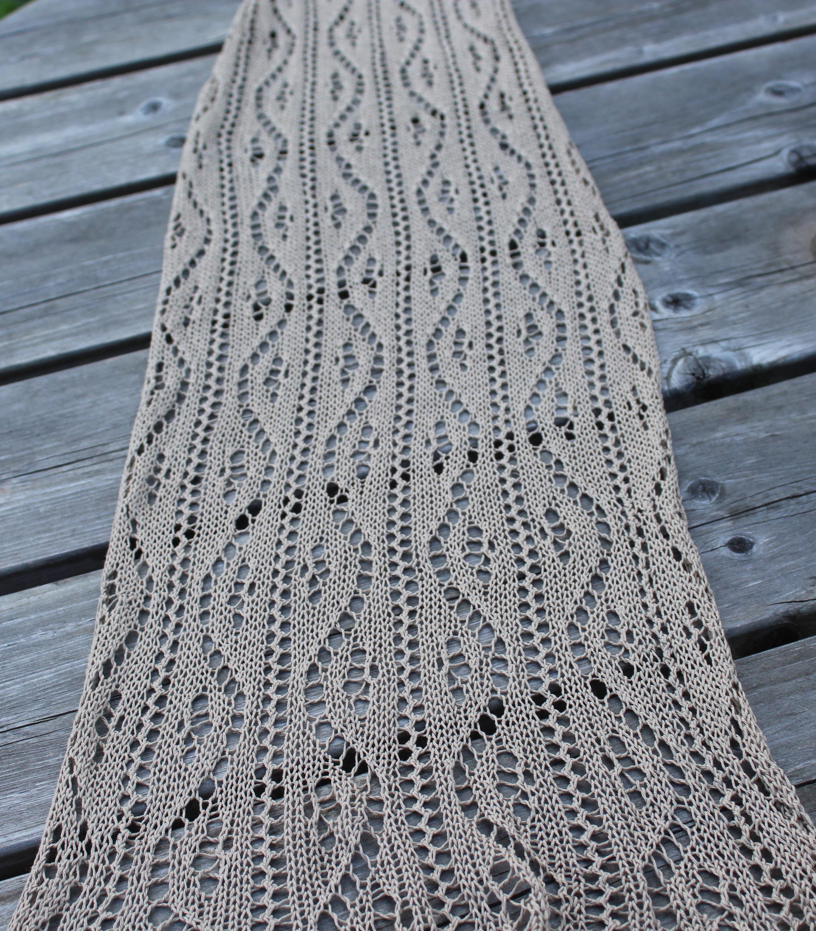 gestrickter leichter Sommer-Spitzenschal aus Baumwolle, Wickeltuch für Damen oder Herren