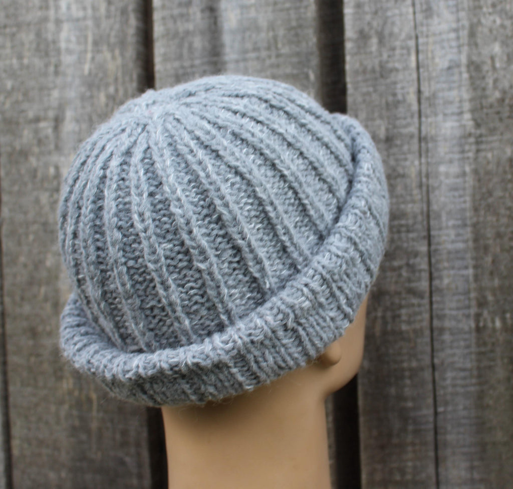 Soft Knit Alpaca Hat – Unisex Ribbed Beanie for Autumn & Winter
