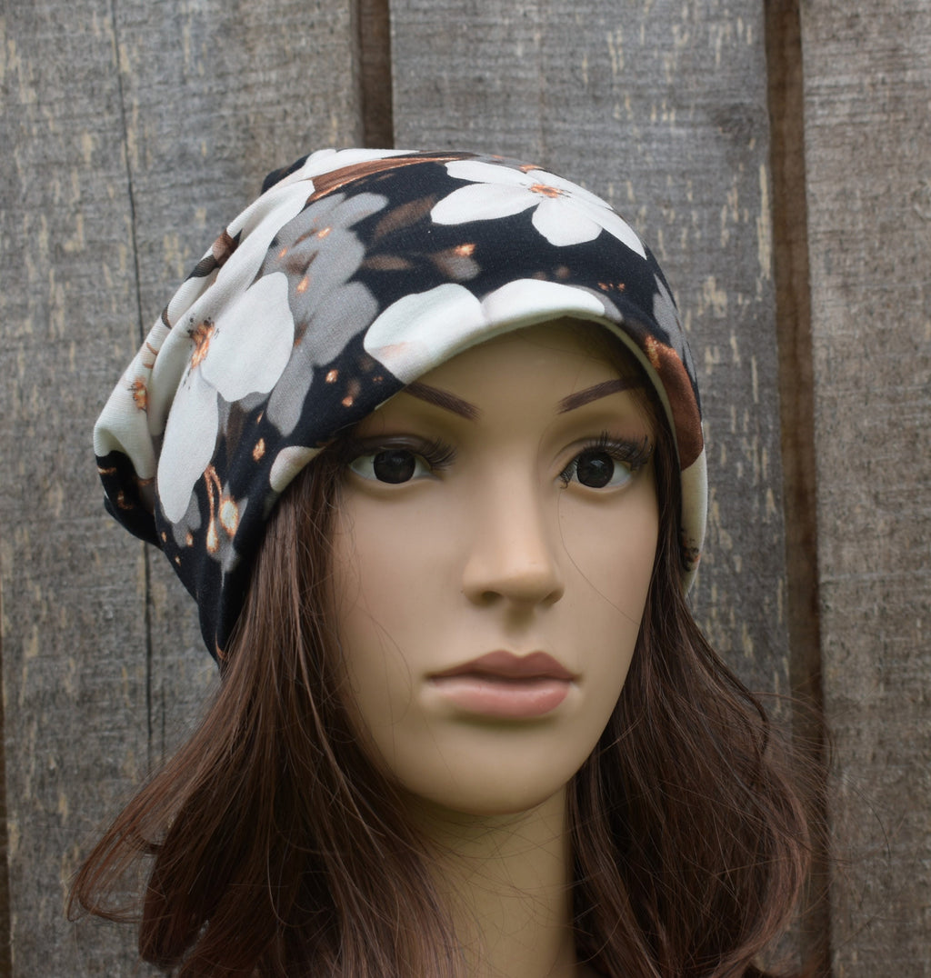 Baumwoll-Doppelbeanie, bunt gefütterte Mütze, gestrickte weiche Stretch-Mütze, Damen-Herbst-Schlupfmütze