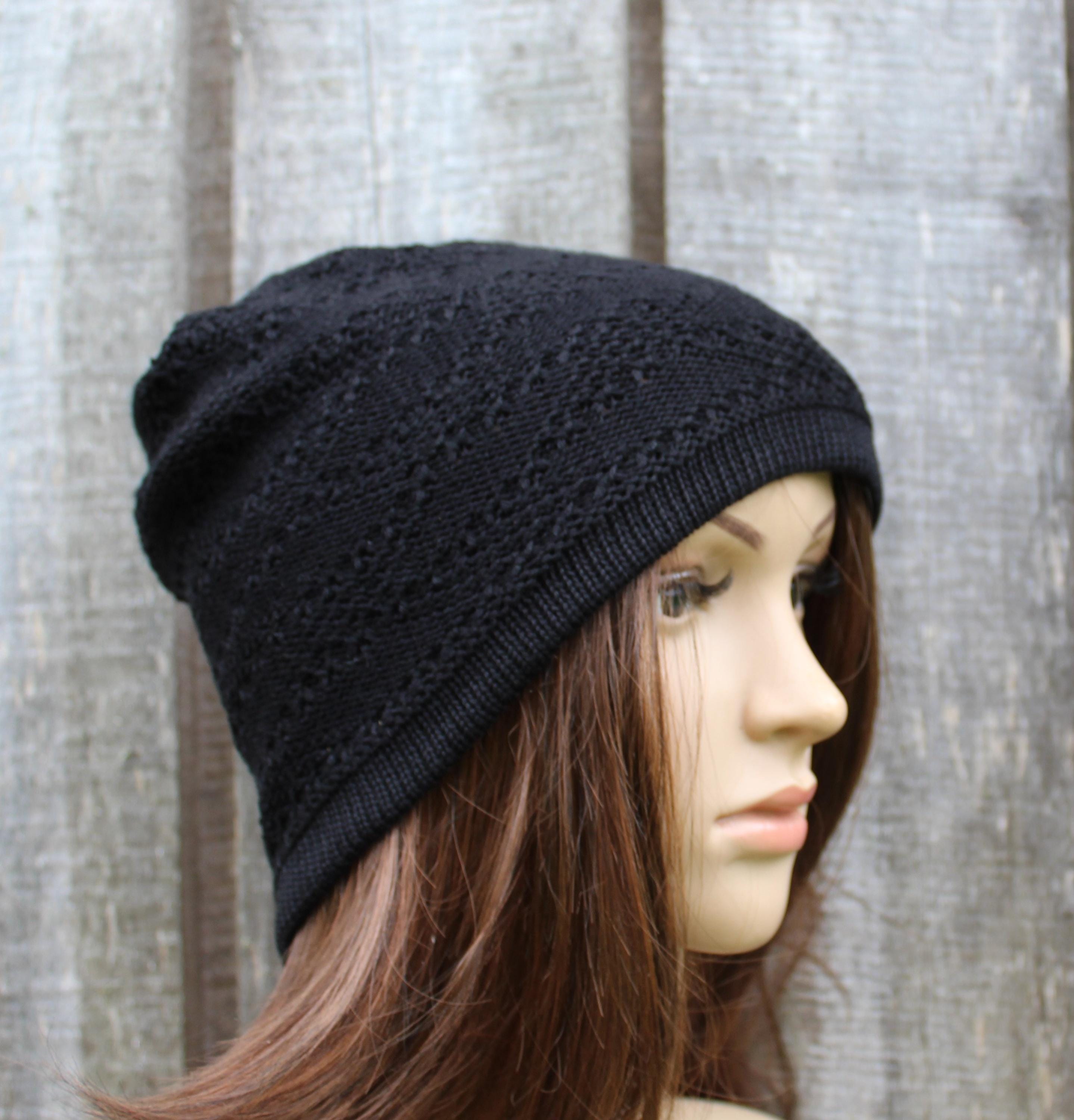 Knitted Cotton Summer Hat: Women's Beanie, Machine Washable