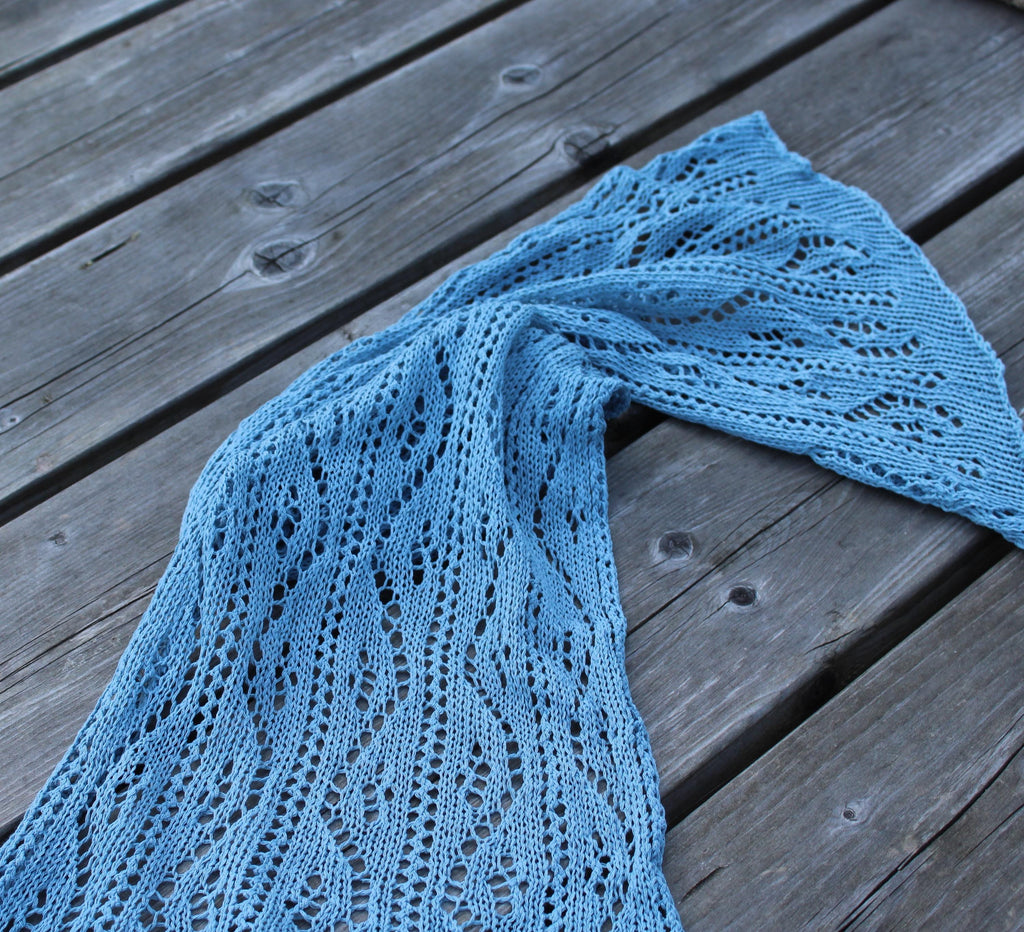 gestrickter leichter Sommer-Spitzenschal aus Baumwolle, Wickeltuch für Damen oder Herren