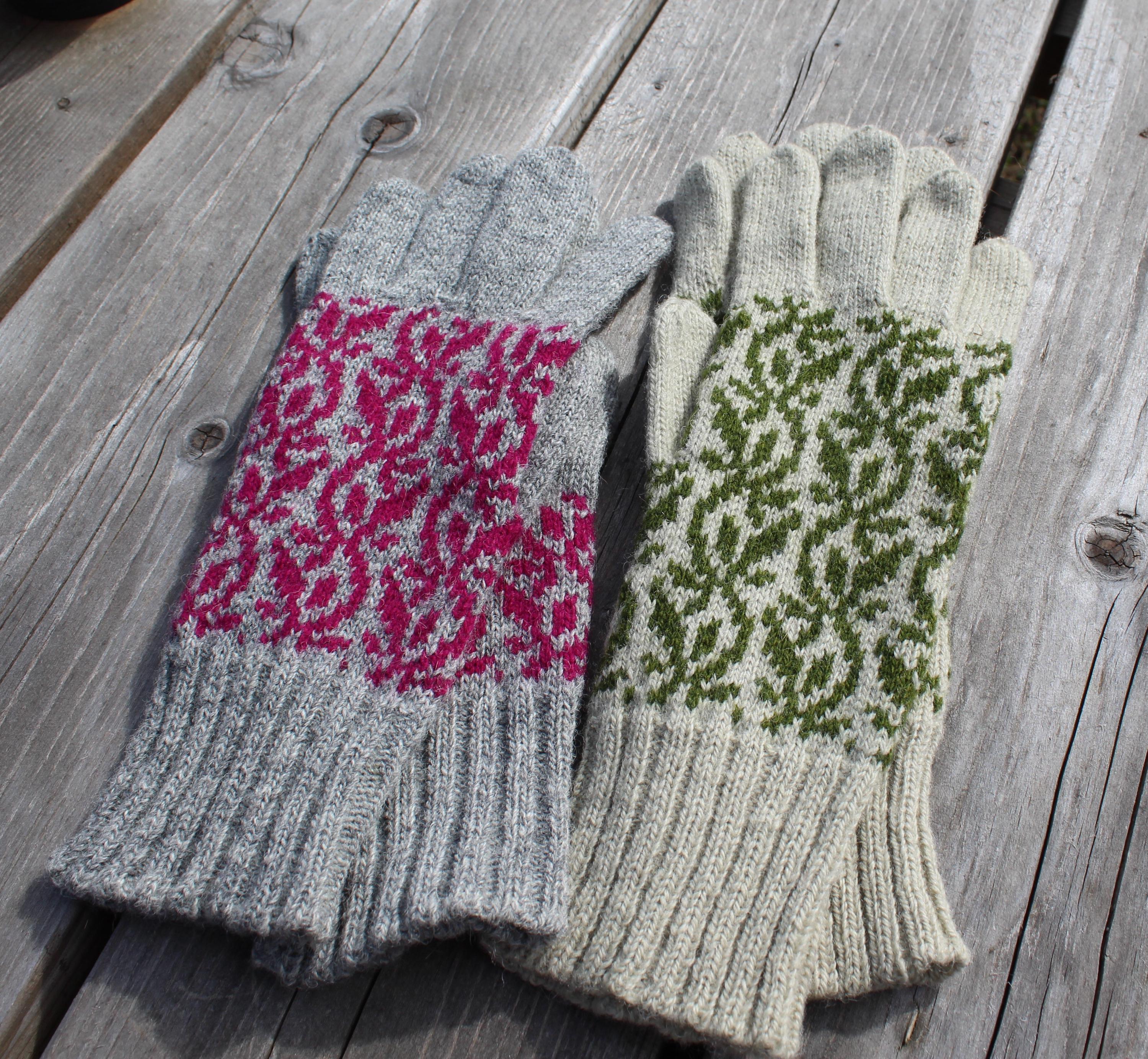 Handgestrickte Wollhandschuhe: Authentischer nordischer & lettischer Stil