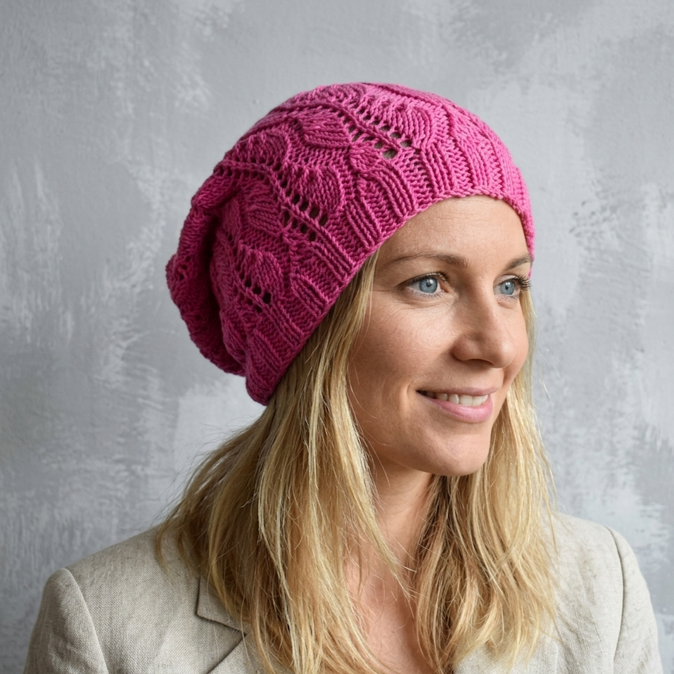 women wear pink cotton hat