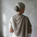 knitted linen shawl
