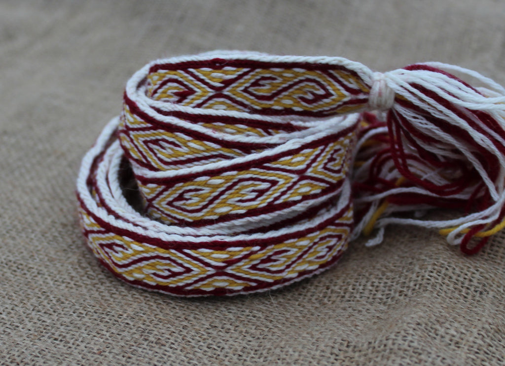 Card weaving wool belt