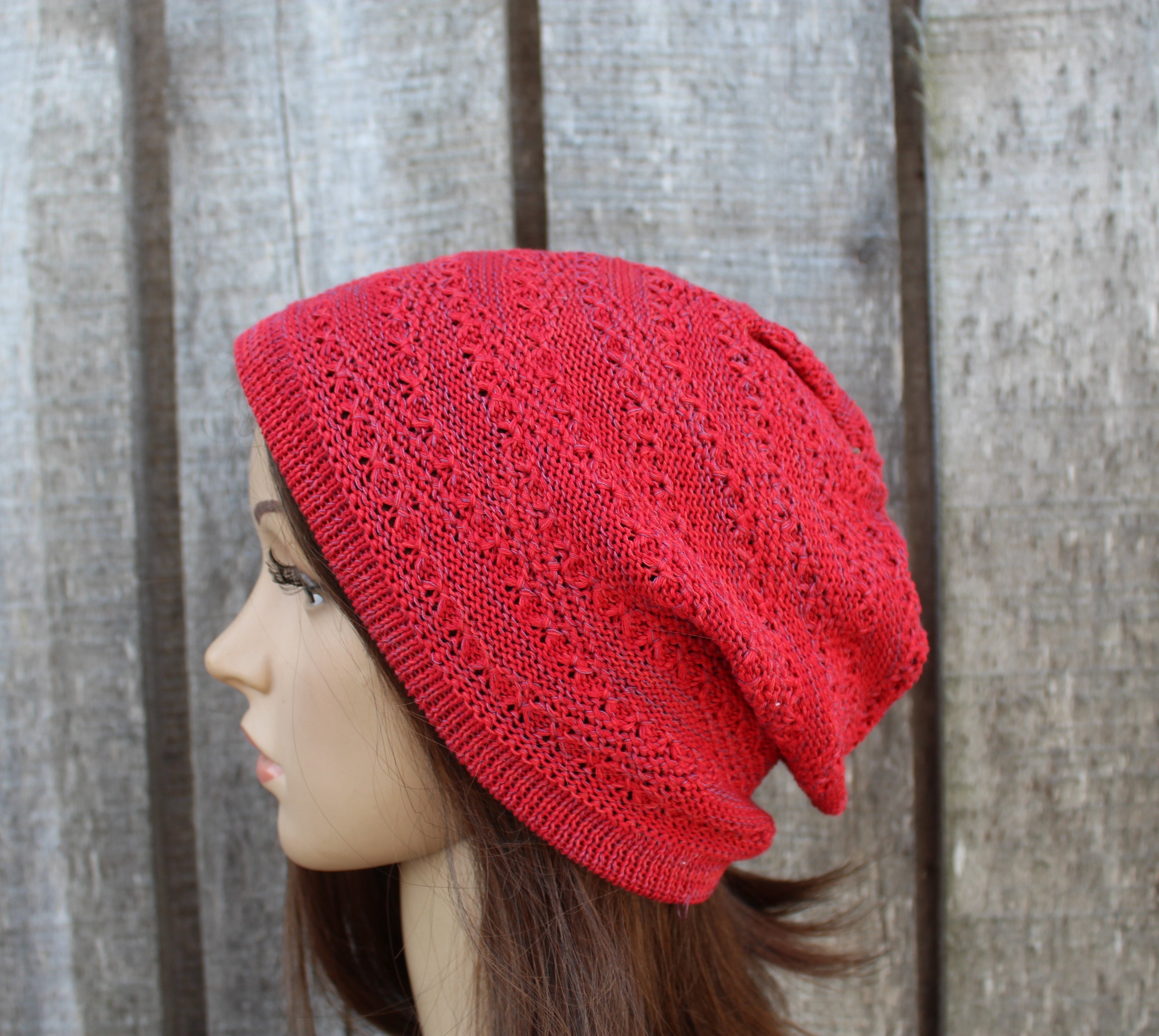 Cotton summer slouchy hat