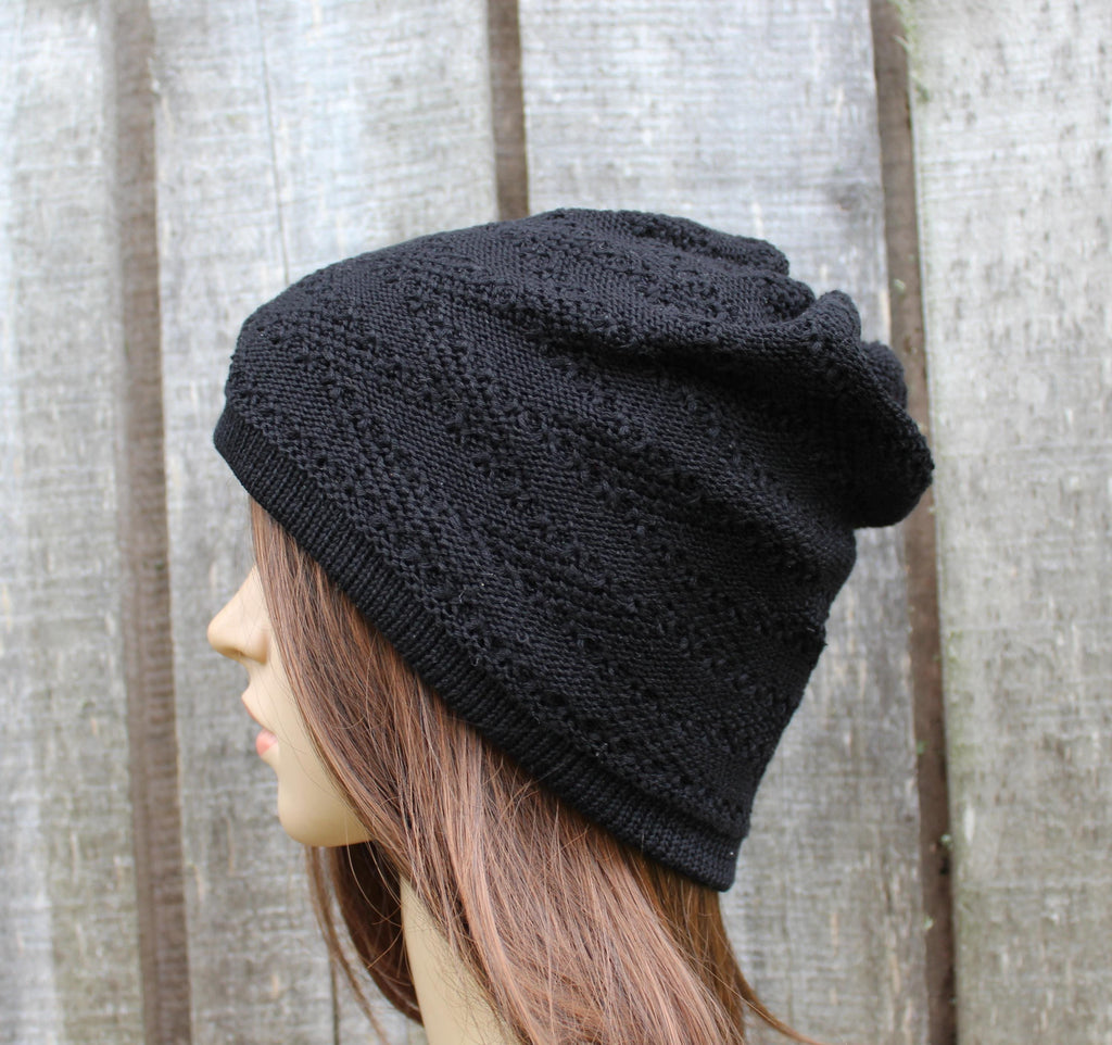 Knitted Cotton Summer Hat: Women's Beanie, Machine Washable