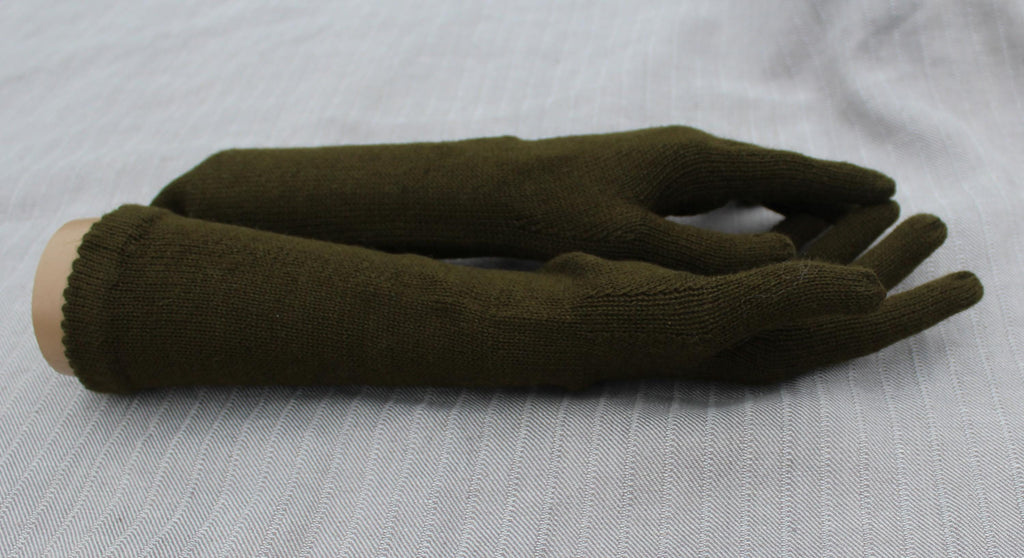 Brown gloves on a light gray background