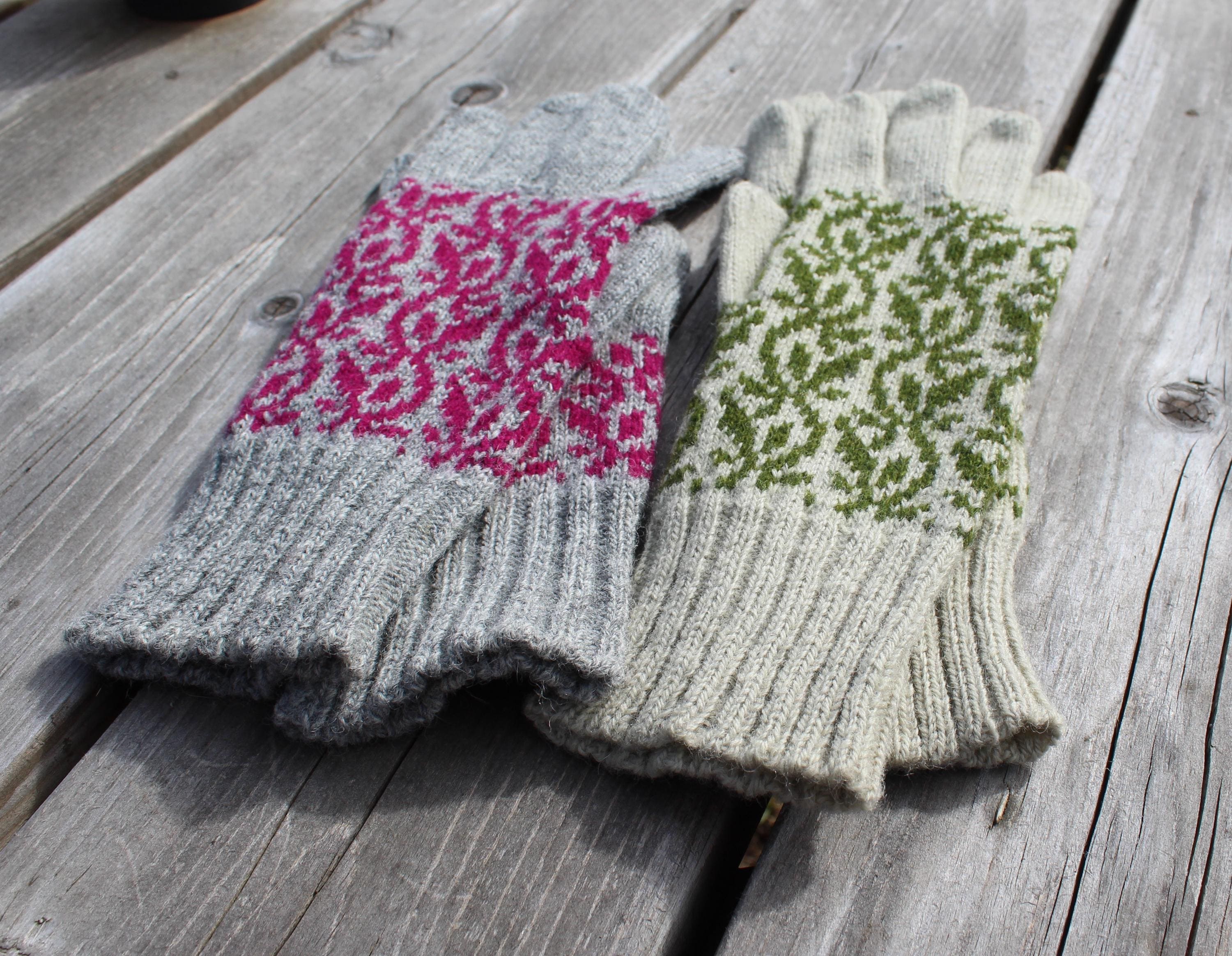 Handgestrickte Wollhandschuhe: Authentischer nordischer & lettischer Stil