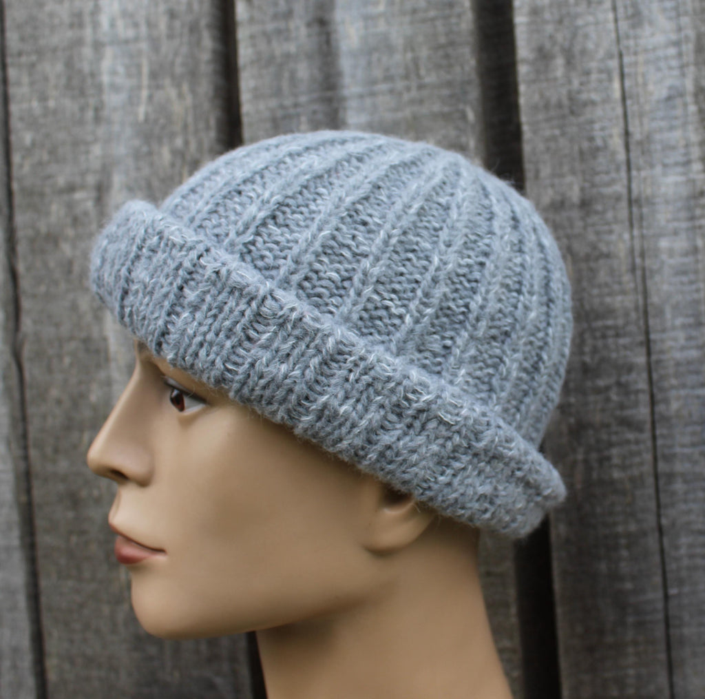 Soft Knit Alpaca Hat – Unisex Ribbed Beanie for Autumn & Winter