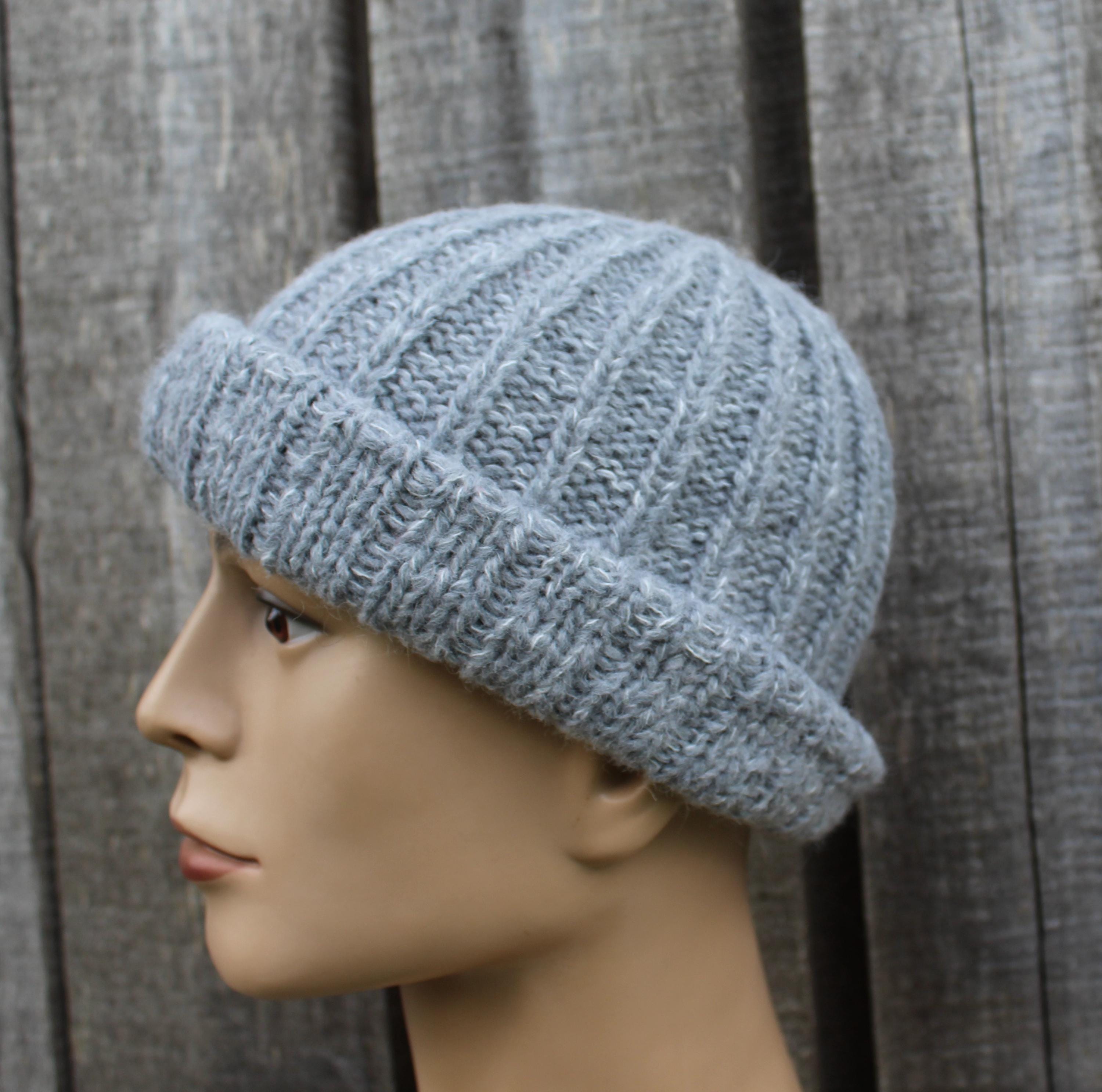Soft Knit Alpaca Hat – Unisex Ribbed Beanie for Autumn & Winter