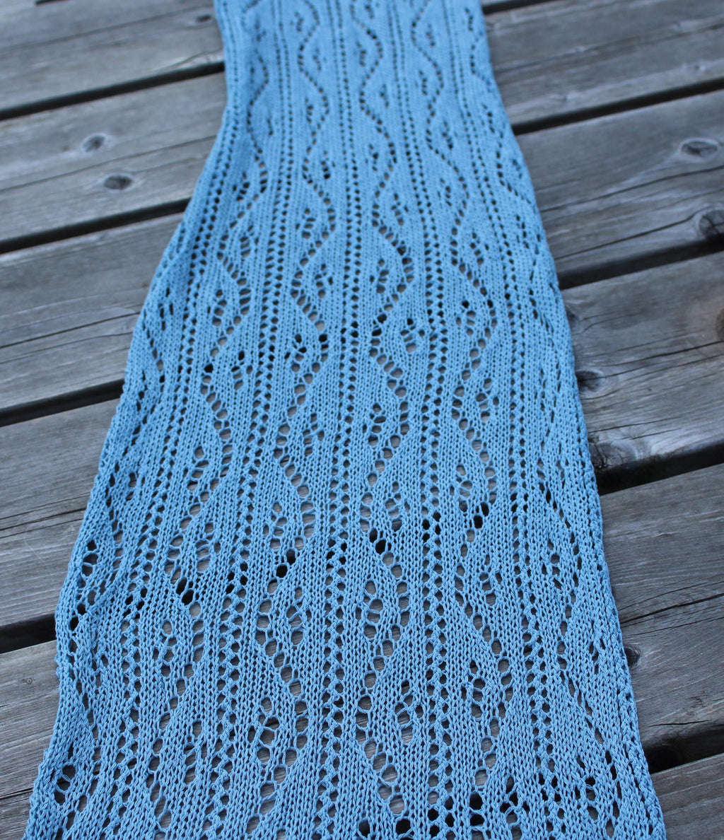 gestrickter leichter Sommer-Spitzenschal aus Baumwolle, Wickeltuch für Damen oder Herren