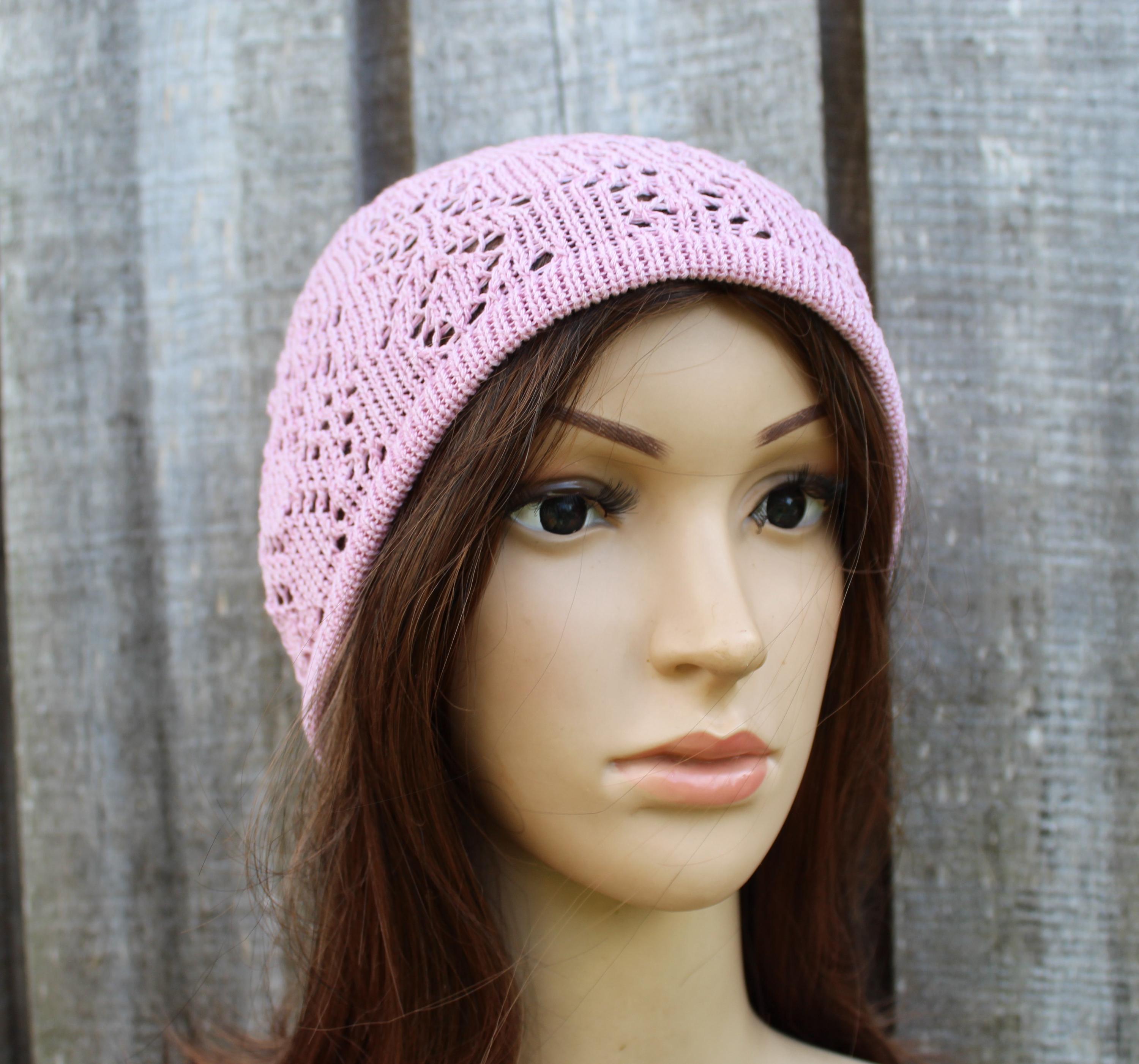 Knitting Breathable Cotton Summer Hat