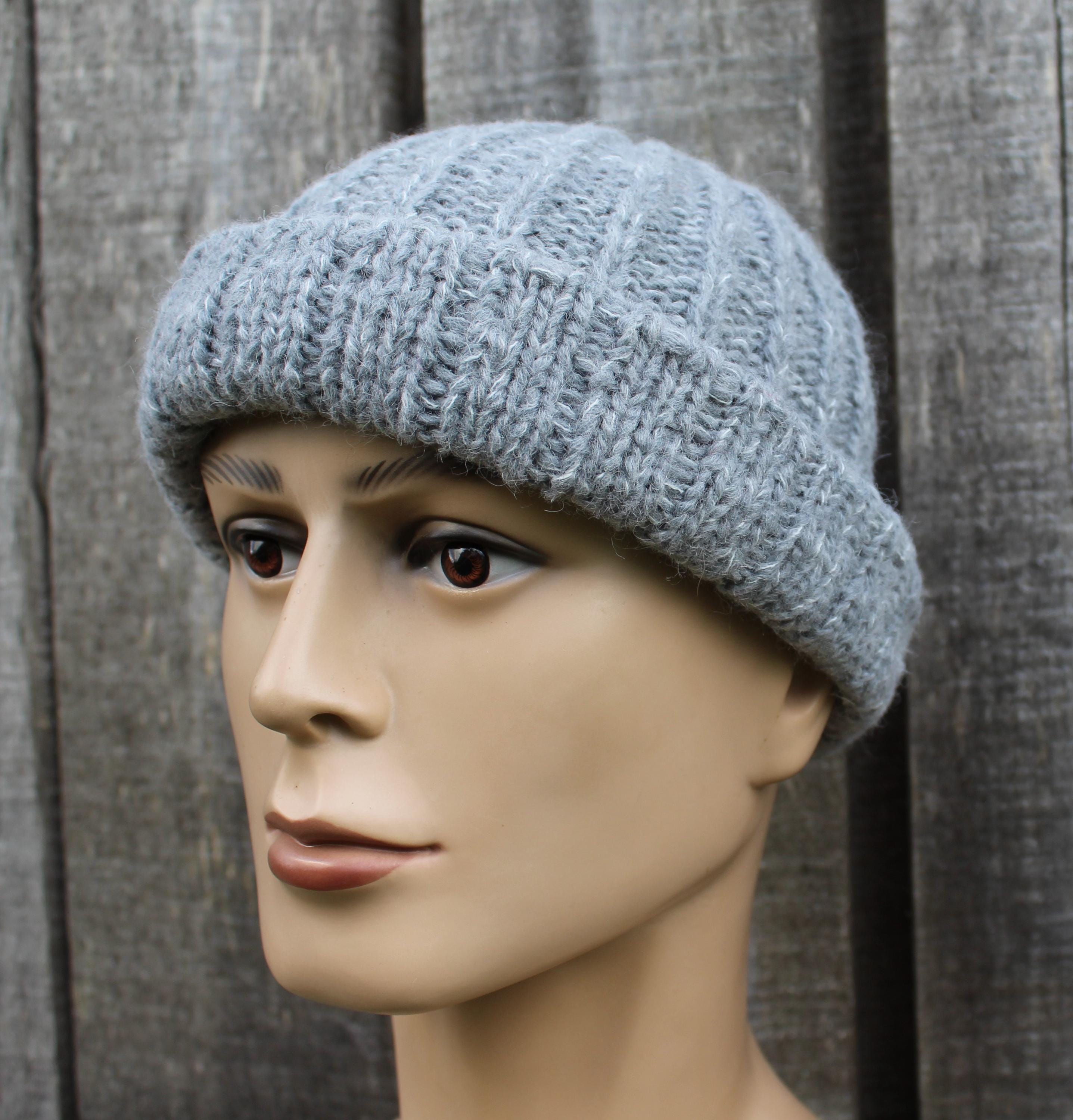 Soft Knit Alpaca Hat – Unisex Ribbed Beanie for Autumn & Winter