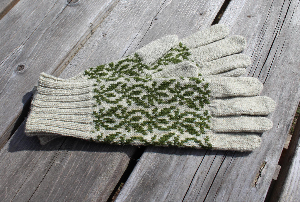 Handgestrickte Wollhandschuhe: Authentischer nordischer & lettischer Stil