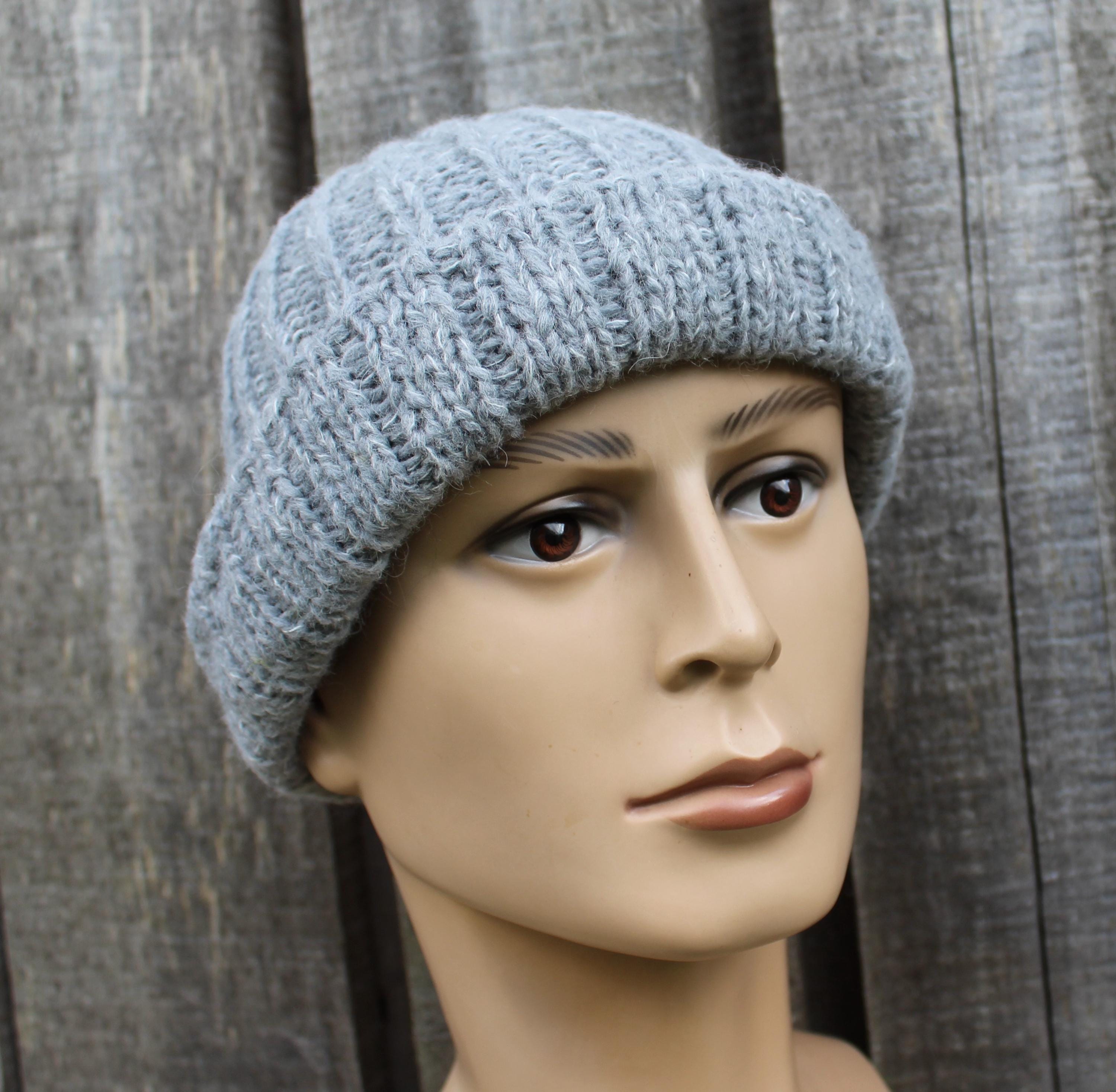 Soft Knit Alpaca Hat – Unisex Ribbed Beanie for Autumn & Winter