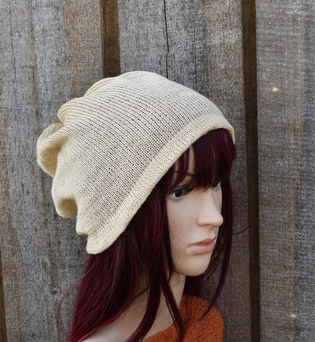 Knitted thin linen summer hat, breathable casual hat