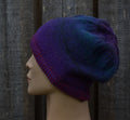 Handmade Wool Mohair Knit Beanie: Colorful Winter Hat.